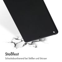 Accezz Liquid Silicone Back Cover für das iPad 9 (2021) 10.2 Zoll / iPad 8 (2020) 10.2 Zoll / iPad 7 (2019) 10.2 Zoll - Schwarz