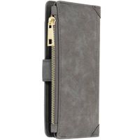 Luxuriöse Portemonnaie-Klapphülle Grau Huawei P Smart Plus