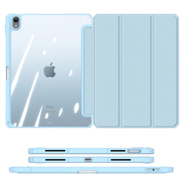 Dux Ducis Toby Klapphülle Apple iPad 11 (2025) 11 Zoll / iPad 10 (2022) 10.9 Zoll - Blau