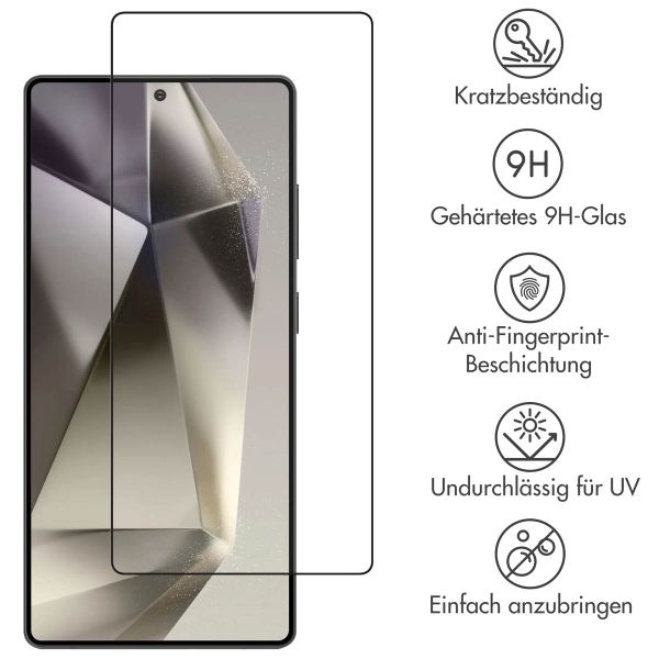 Accezz Full Cover Screen Protector aus gehärtetem Glas für das Samsung Galaxy S25 Ultra