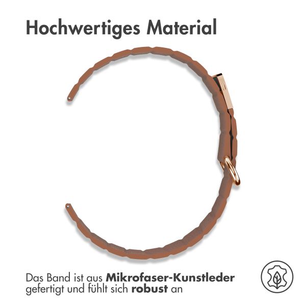 imoshion Magnetlederarmband für das Samsung Galaxy Watch 7 40/44 mm - Braun