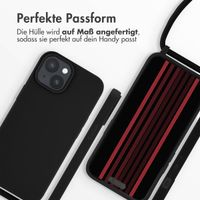 imoshion SilikonHülle mit Band Apple iPhone 15 - Schwarz