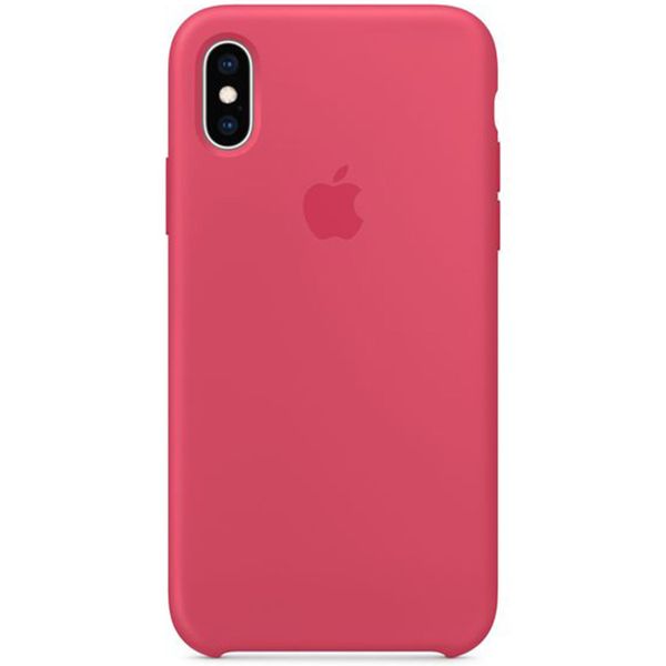 Apple Silikon-Case Hibiscus für das iPhone Xs / X