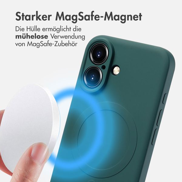 imoshion Color Back Cover mit MagSafe für das Apple iPhone 16 - Dunkelgrün