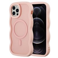 Selencia Wavy Backcover mit MagSafe Apple iPhone 12 (Pro) - Soft Pink