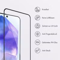 Accezz Gehärteter Glas-Schutz + Applikator Samsung Galaxy A55