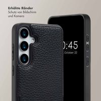 Selencia Nova HandyHülle mit Kordel und Kartenhalter Samsung Galaxy S24 Plus / S25 Plus - Schwarz
