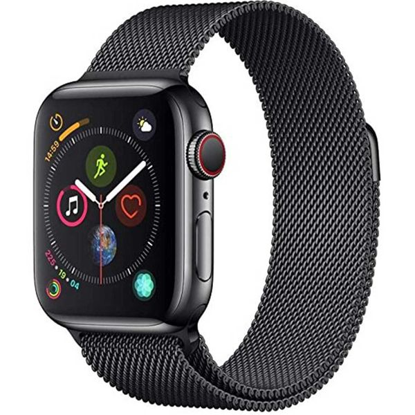 Apple Mailänder Fitness-Armband für Apple Watch Series 1-9 / SE - 38/40/41 mm / Series 10 - 42 mm - Schwarz