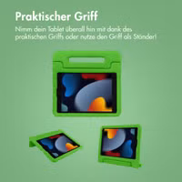 imoshion Schutzhülle mit Handgriff kindersicher Apple iPad 9 (2021) 10.2 Zoll / iPad 8 (2020) 10.2 Zoll / iPad 7 (2019) 10.2 Zoll - Grün