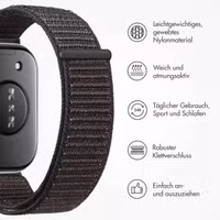imoshion Nylonarmband für das Huawei Watch Fit 4 / 4 Pro - Schwarz