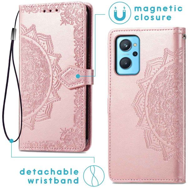 imoshion Mandala Klapphülle Oppo A76 (4G) - Rosé gold