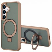 Accezz Ring Stand Backcover mit MagSafe Samsung Galaxy S25 Plus - Braun