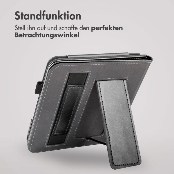 imoshion Klapphülle Sleepcover mit strap und stand Kobo Libra 2 / Tolino Vision 6 - Schwarz