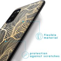 imoshion Design Hülle Samsung Galaxy A41 - Golden Leaves