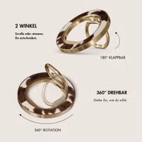 Burga Magnetic Ringholder Gold Telefonring - Geeignet für MagSafe - Celestial