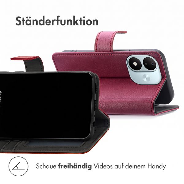 imoshion Luxuriöse Klapphülle Xiaomi Redmi Note 17 (5G) - Bordeaux