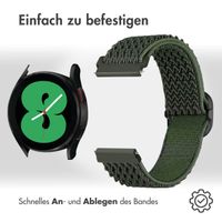imoshion Elastisches Nylonarmband -   Universelle 20 mm Anschluss - Dunkelgrün
