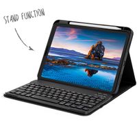 Accezz Bluetooth Keyboard Klapphülle Apple iPad 11 (2025) 11 Zoll A16 / iPad 10 (2022) 10.9 Zoll - QWERTZ / DE - Schwarz