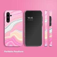 Selencia Vivid Back Cover Samsung Galaxy A55 - Pastel Lipstick Marble