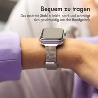 imoshion Mailandisches schlankes Armband für das  Apple Watch Series 1 t/m 9 / SE (38/40/41 mm) | Series 10 / 11 (42 mm) - Starlight