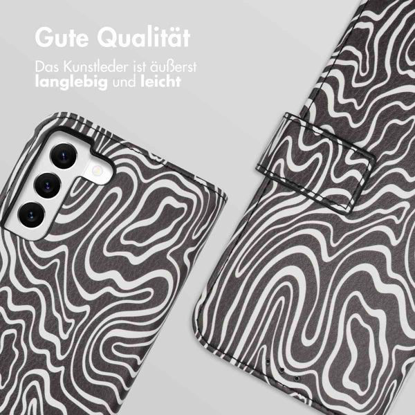 imoshion Design Klapphülle Samsung Galaxy S22 - Black And White