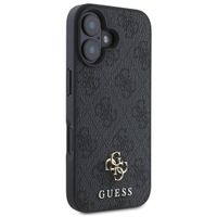 Guess 4G Metal Logo Back Cover MagSafe Apple iPhone 16 - Schwarz