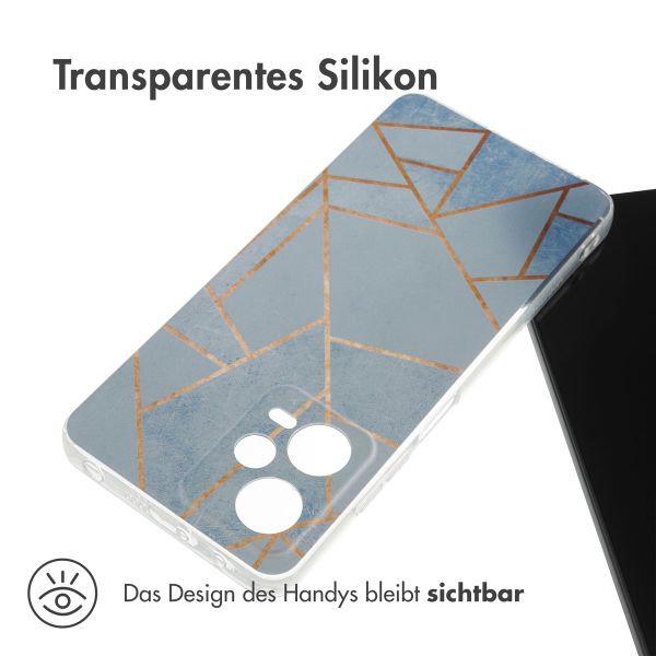 imoshion Design Hülle Xiaomi Redmi Note 12 Pro (5G) - Blue Graphic