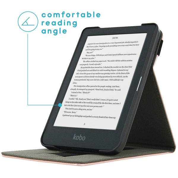 imoshion Stand Flipcase Kobo Clara HD - Rosé gold