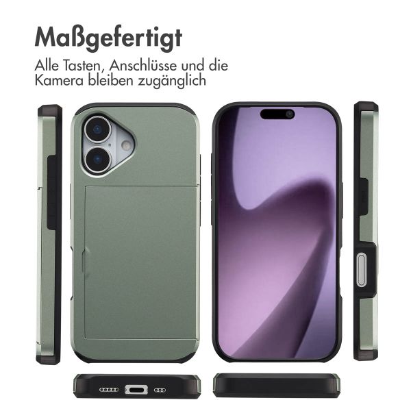 imoshion Backcover mit Kartenfach Apple iPhone 17 - Grün