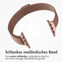 imoshion Mailandisches schlankes Armband für Apple Watch Series 1 bis 9 / SE (38/40/41 mm) | Series 10 (42 mm) - Braun