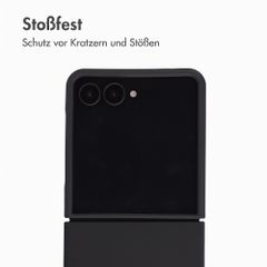 Accezz Liquid Silikoncase Samsung Galaxy Z Flip 8 - Schwarz