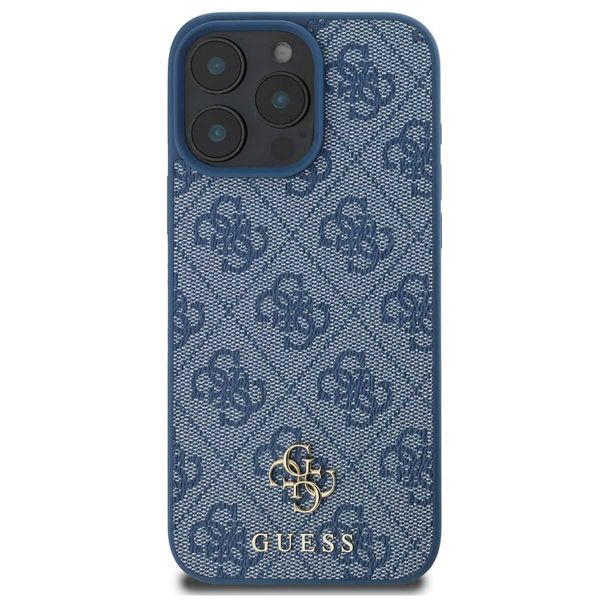 Guess 4G Metal Logo Back Cover MagSafe Apple iPhone 16 Pro Max - Blau
