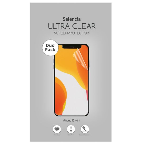 Selencia Duo Pack Screenprotector für das iPhone 12 Mini