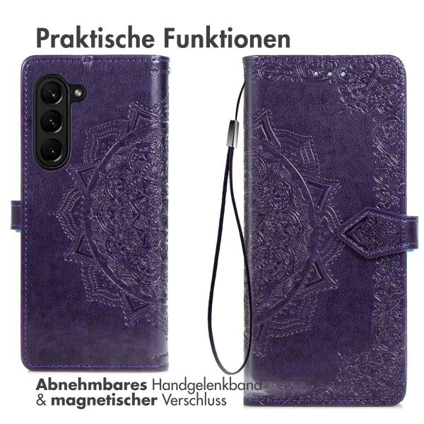 imoshion Mandala Klapphülle Samsung Galaxy Z Fold 5 - Violett