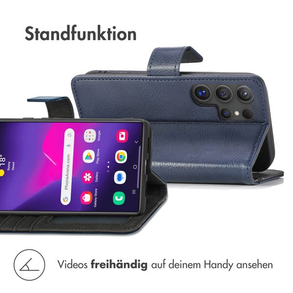 imoshion Luxuriöse Klapphülle Samsung Galaxy S24 Ultra - Dunkelblau