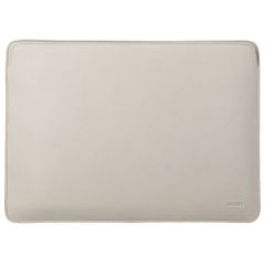 Accezz Leather Laptop Hülle Apple MacBook 15 Zoll - Laptop Sleeve - Beige