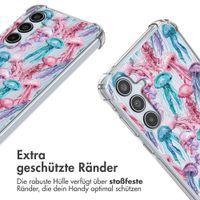 imoshion Design Hülle mit Band für das Samsung Galaxy A35 - Jellyfish Watercolor