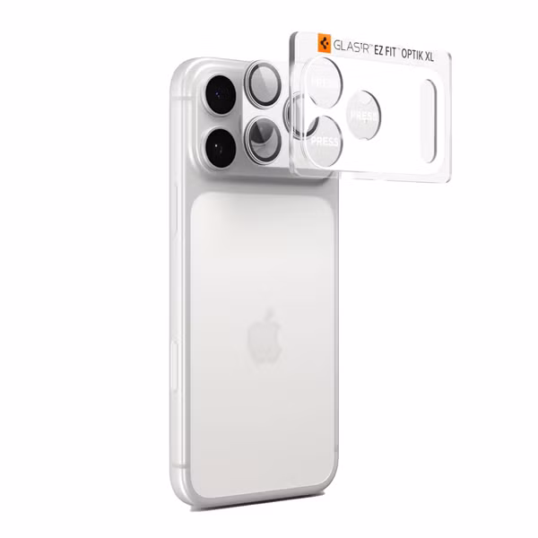 Spigen GLAStR EZ Fit Optik Kameraschutz für das Apple iPhone 17 Pro Max - Silver
