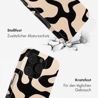 Selencia Vivid Back Cover Apple iPhone 16 Pro - Art Wave Black