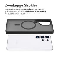 Accezz Rugged Frosted Back Cover mit MagSafe Samsung Galaxy S25 Ultra - Schwarz