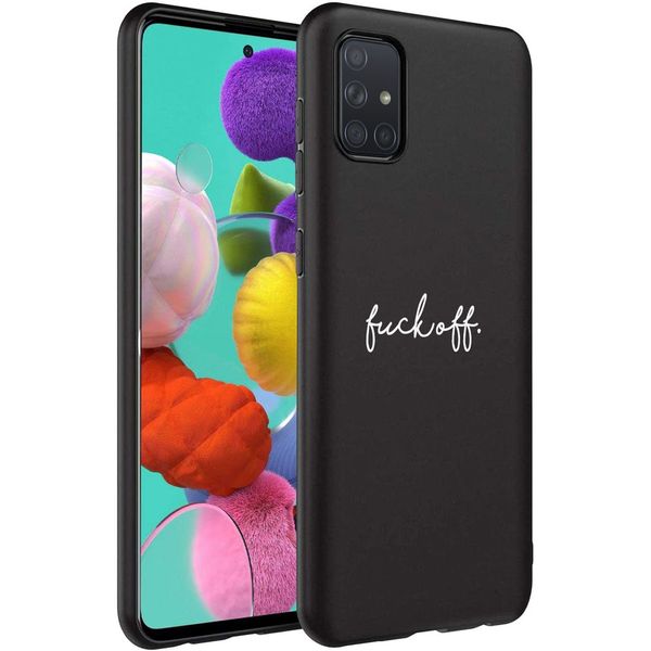 imoshion Design Hülle Samsung Galaxy A71 - Fuck Off - Schwarz