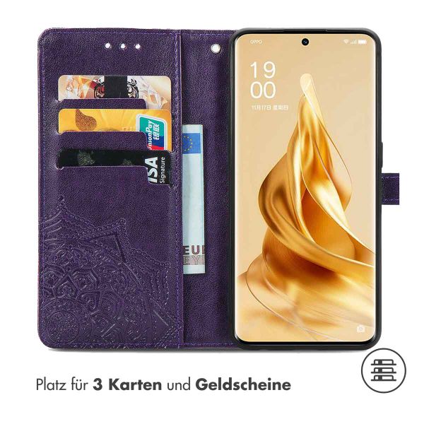 imoshion Mandala Klapphülle für das Oppo Reno 9 / Reno 9 Pro (5G) - Violett