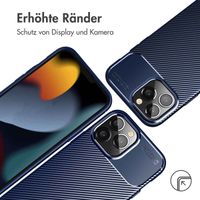 imoshion Carbon-Hülle für das iPhone 14 Pro Max - Blau