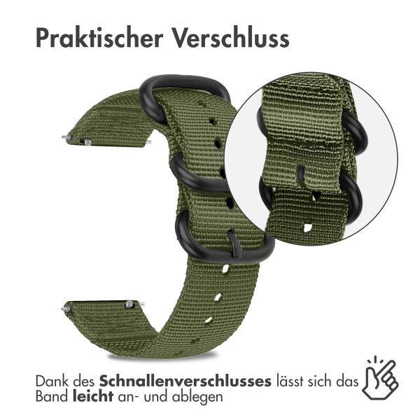 imoshion Nylonarmband - 22-mm-Universalanschluss - Grün