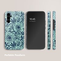 Selencia Vivid Back Cover Samsung Galaxy A34 (5G) - Tropical Vibes Light Blue