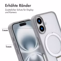 Accezz Ring Stand Backcover mit MagSafe Apple iPhone 16 - Grau