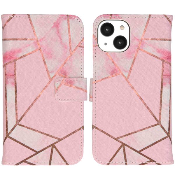 imoshion Design TPU Klapphülle für das iPhone 14 - Pink Graphic