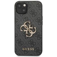 Guess 4G Metal Logo Back Cover für das iPhone 13 - Grau