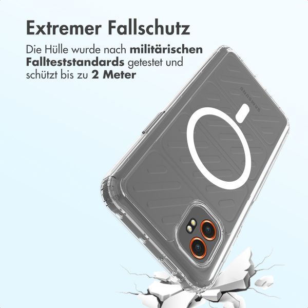 Accezz Xtreme Impact Backcover mit MagSafe Samsung Galaxy Xcover 7 Pro - Transparent