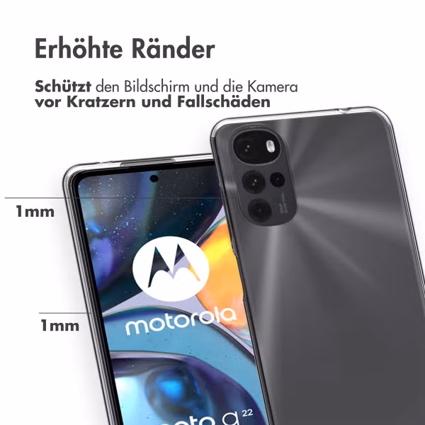 Accezz TPU Clear Cover für das Motorola Moto G22 - Transparent
